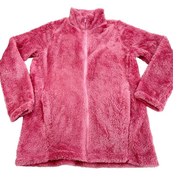 Zenana Outfitters Jackets & Blazers - Zenana Outfitters Pink Full Zip Long Sleeve Fleece Teddy Bear Jacket Size Small